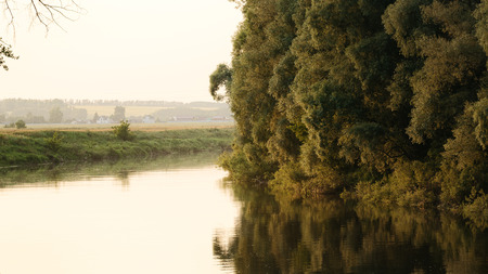 The River At Sunset. Landscape.の写真素材