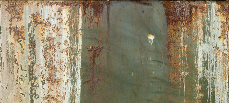 Rusty Metal Plate With Old Paint. Texture, Background Series.