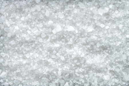 Large White Sea Salt. Close Up. Macro. Top View.の写真素材