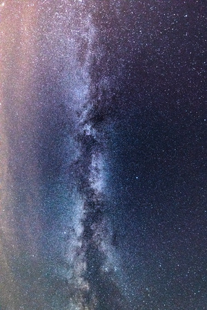 Milky Way Galaxy. Many Stars And Star Dust. Vertical Version.の写真素材