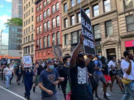 New York, NY Black Lives Matter Protestのeditorial素材