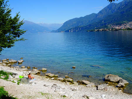 A beautiful lakescapeの写真素材