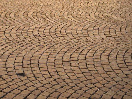 Roman paved street in Rietiの写真素材