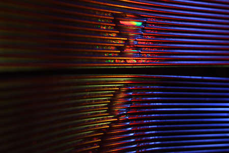 Background macro with coloured reflectionの写真素材