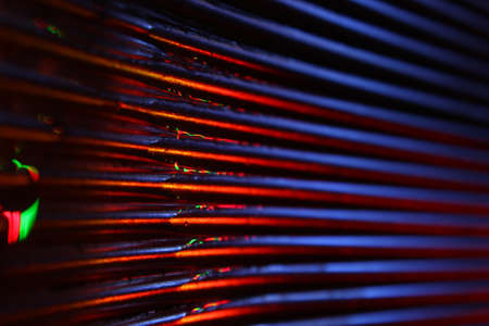 Background macro with coloured reflectionの写真素材