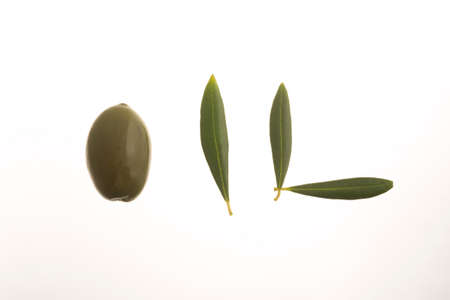 Olives an leavesの写真素材