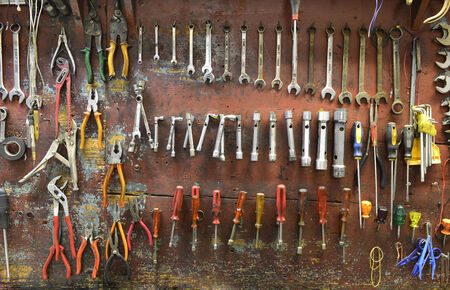 mechanical workshop toolsの写真素材