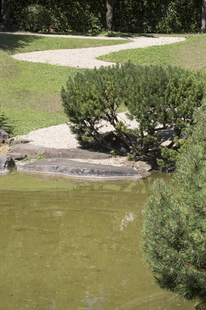 Japanese Garden in Rome - Italyの写真素材