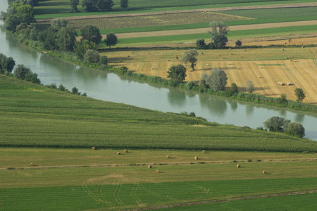 Tiber valley landscapeの写真素材