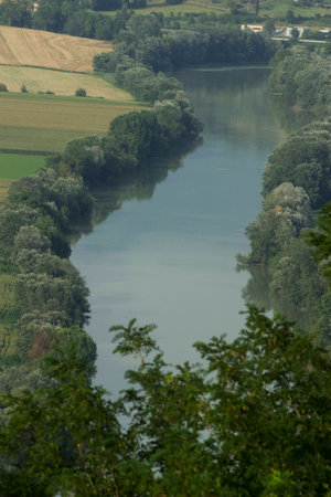 Tiber valley landscapeの写真素材