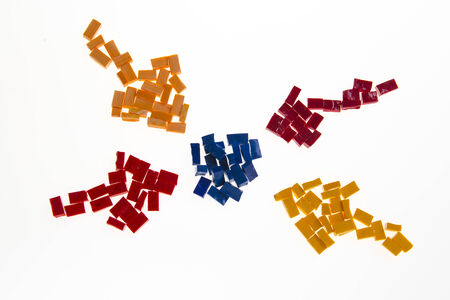 Colored mosaic tilesの写真素材