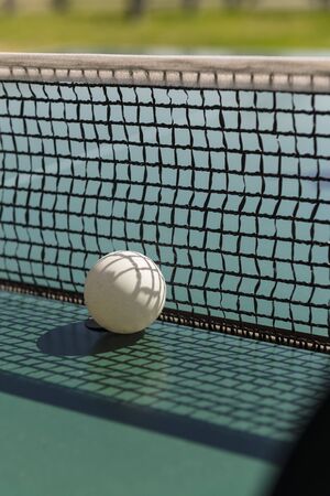 Ping pong ball and table