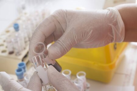 Blood test, lab