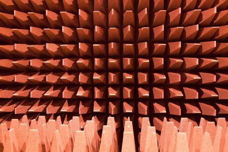 Anechoic wall for electromagnetic or sound test chamberの写真素材