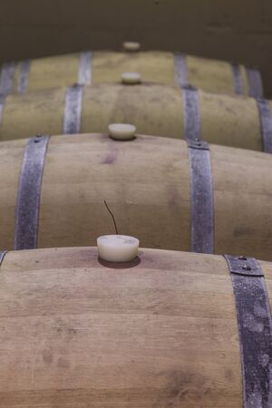 Italian wine cellarの写真素材