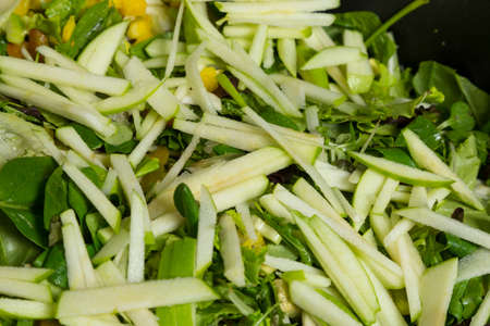 Mixing saladの写真素材