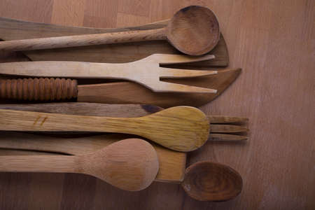 wooden forks, spoons and knives