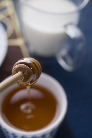 Honey and milkの写真素材