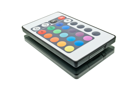 LED Remote Control On A Mirrorの写真素材