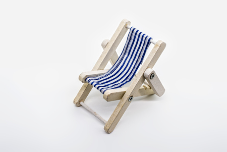 Small Vintage Beach Chairの写真素材