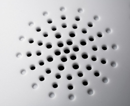 Macro Of A White Speaker Microphone Portの写真素材