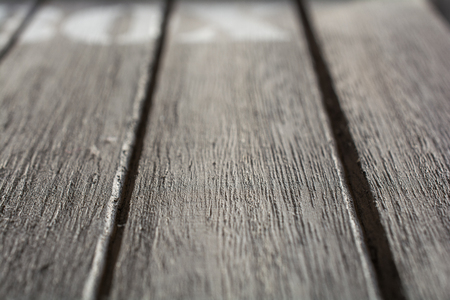 Macro Of Some Wood Panels With BOX Logo In The Backgroundの写真素材