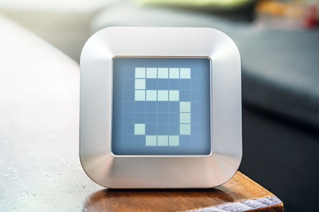 The Number 5 On A Digital Calendar, Timerの写真素材