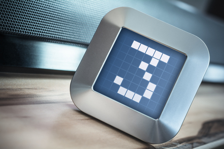 The Number 3 On A Digital Calendar, Timer