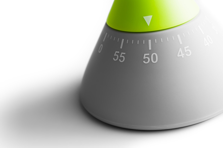 50 Minutes - Macro Of An Analog Kitchen Egg Timer