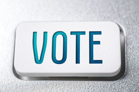 Macro Of The Word Vote On A Keyboard Buttonの写真素材
