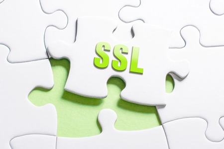 The Word SSL In Missing Piece Jigsaw Puzzle