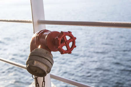 Valve on a shipの写真素材