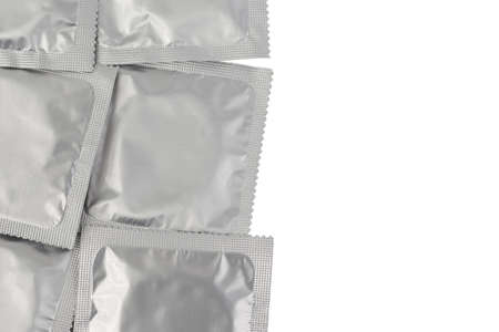 Condoms in packの写真素材