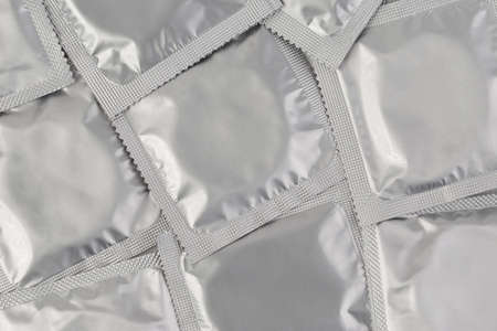 Condoms in packの写真素材