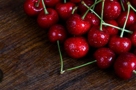 sweet cherry on the table