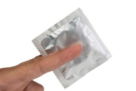 Condoms in packの写真素材