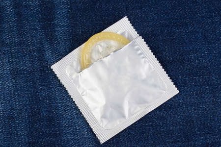 Condoms in packの写真素材