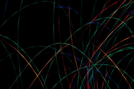 thin colored stripes in a random order