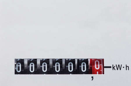 the numbers on the a electric meter