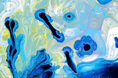 An abstract picture of a luxury blue color in oriental styleの写真素材
