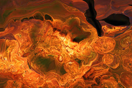 An abstract picture of a luxury orange and black color in oriental style
