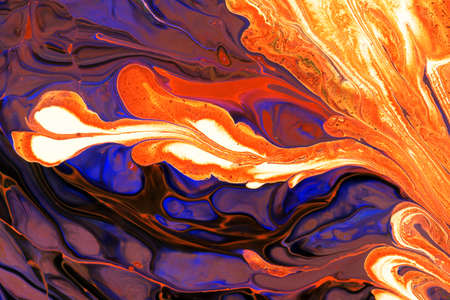 An abstract picture of a luxury orange and black color in oriental style