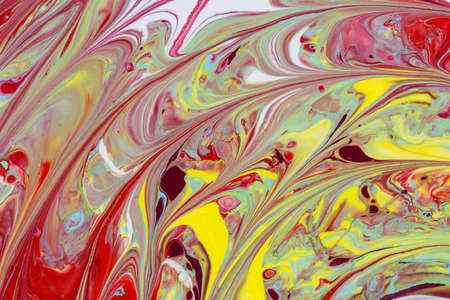 An abstract picture of a luxury red and lime color in oriental style