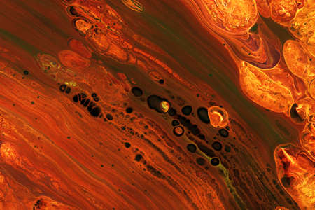 An abstract picture of a luxury orange and black color in oriental style