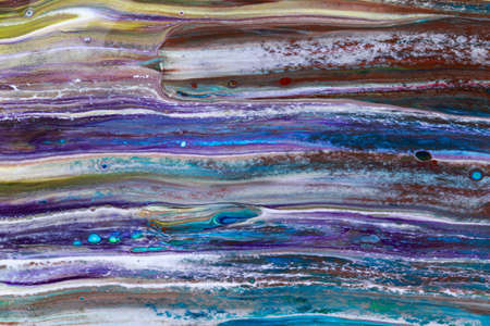 Abstract background of acrylic paint in blue tones