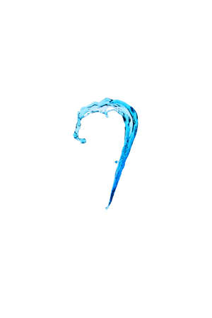 The water splashes isolated on white background