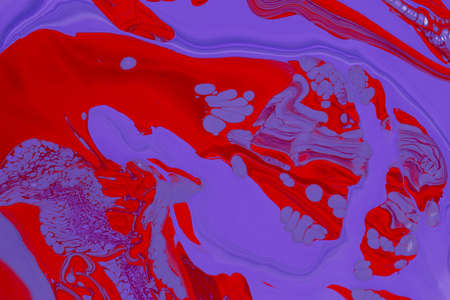 Abstract background of acrylic paint in violet and red tones
