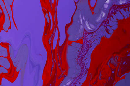 Abstract background of acrylic paint in violet and red tones