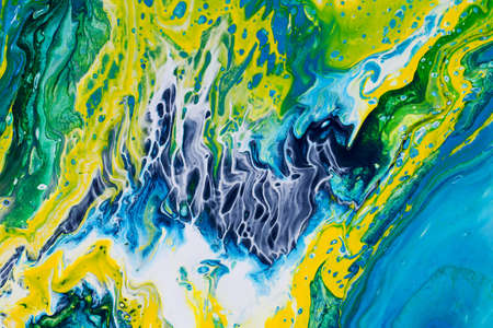 Abstract background of acrylic paint in color tonesの写真素材