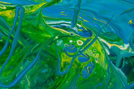 Abstract background of acrylic paint in color tonesの写真素材